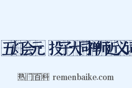 五灯会元·投子大同禅师近义词是什么意思的图片